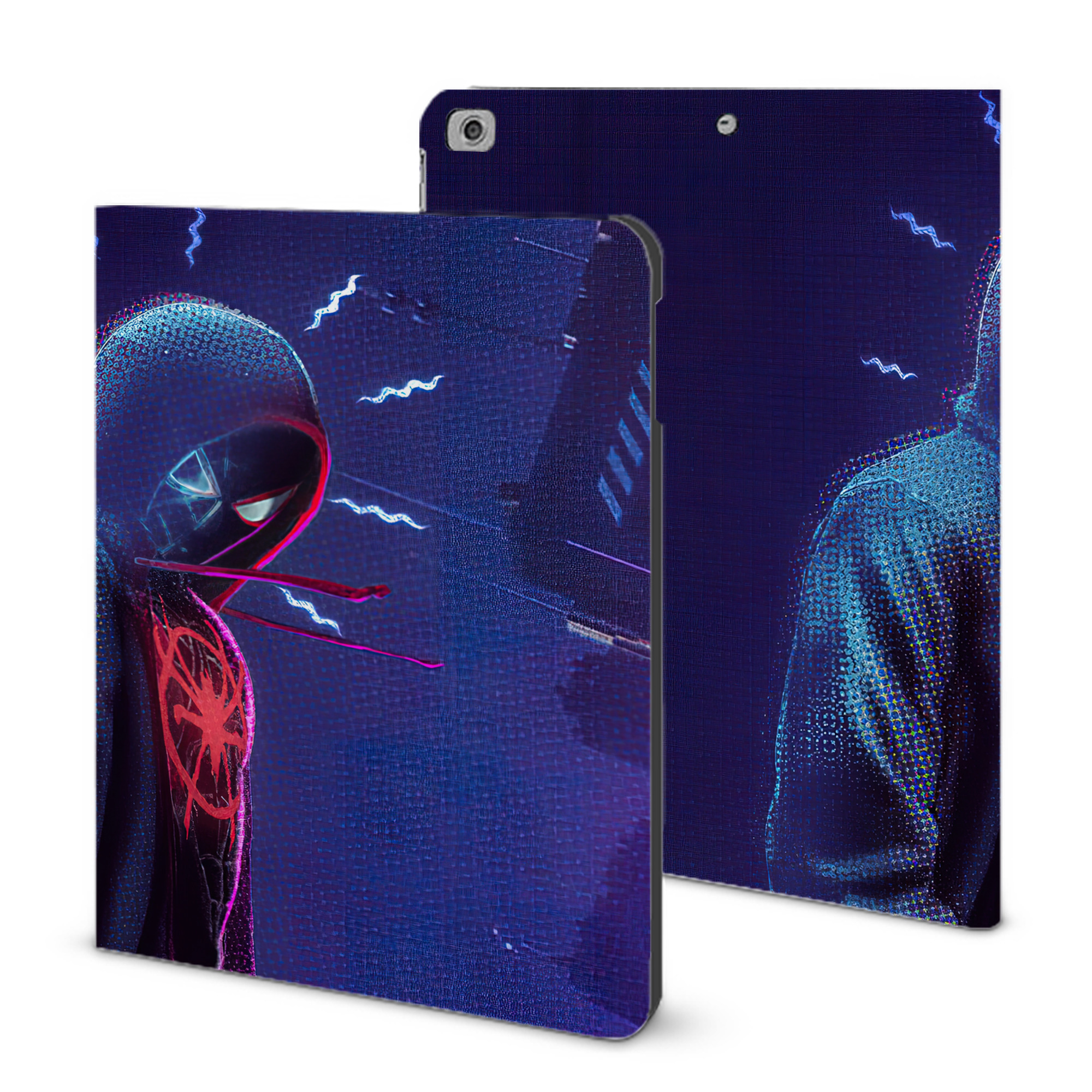 （画像用） Spider Man スパイダーマン IPad ケース ブック型 PUレザー TPU 耐衝撃 軽量 薄型 ペン収納なし 全面保護 IPad 各モデル対応